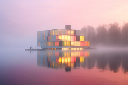 A building on the water