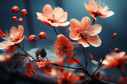 A close up of flowers