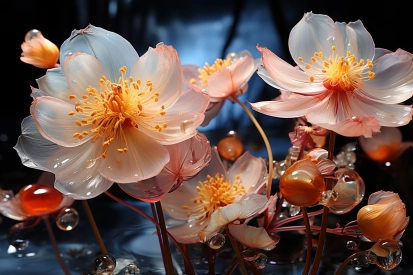 A close up of flowers