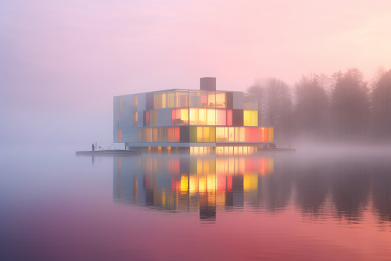 A building on the water